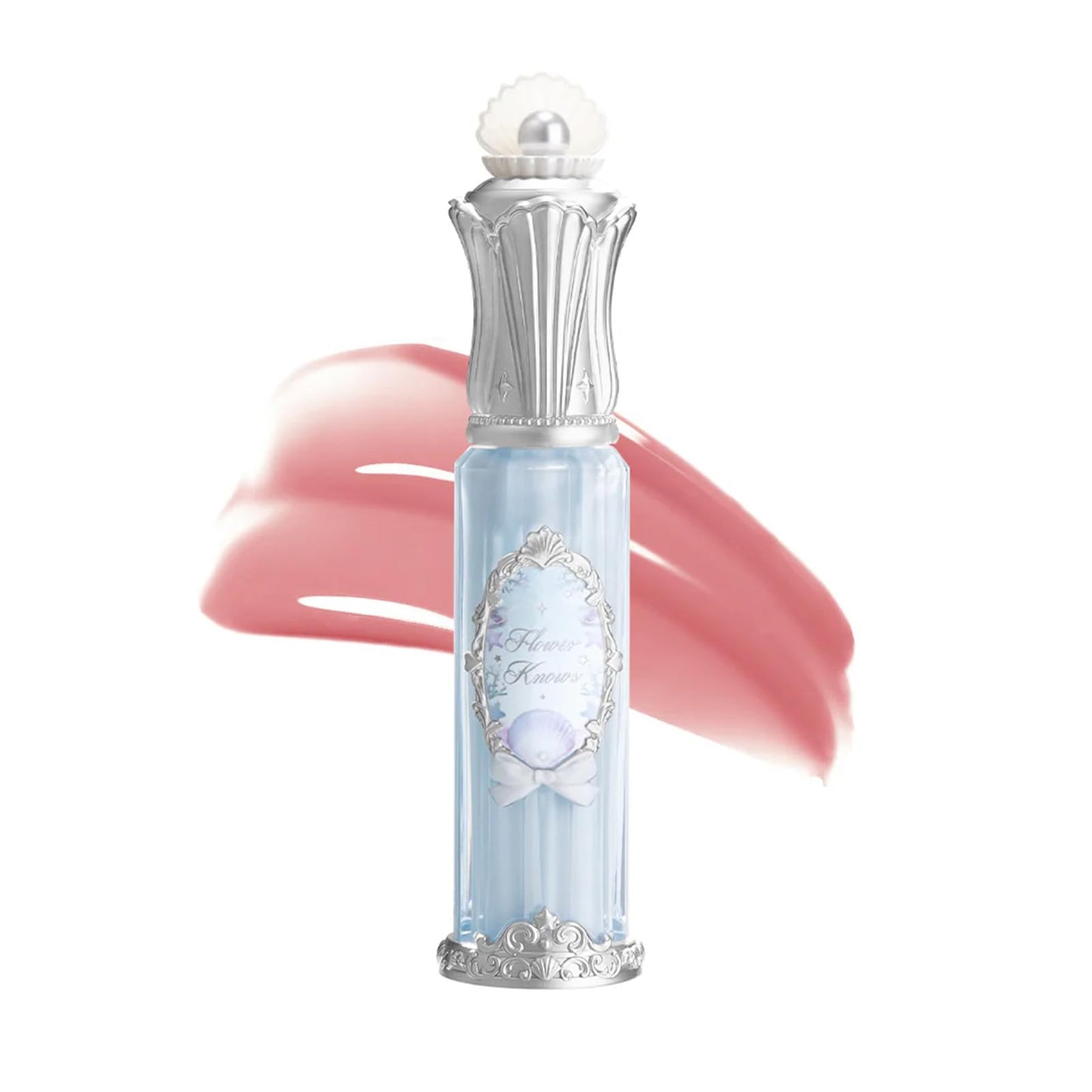 Flower Knows Shell's Jewel Nourishing Lip Glaze,Hydrating Clear Lip Gloss with Hyaluronic,Shimmer Moisturizing Plumping Oil,Non-Sticky Formula,0.16 fl.oz(P06 Lunar Jelly)
