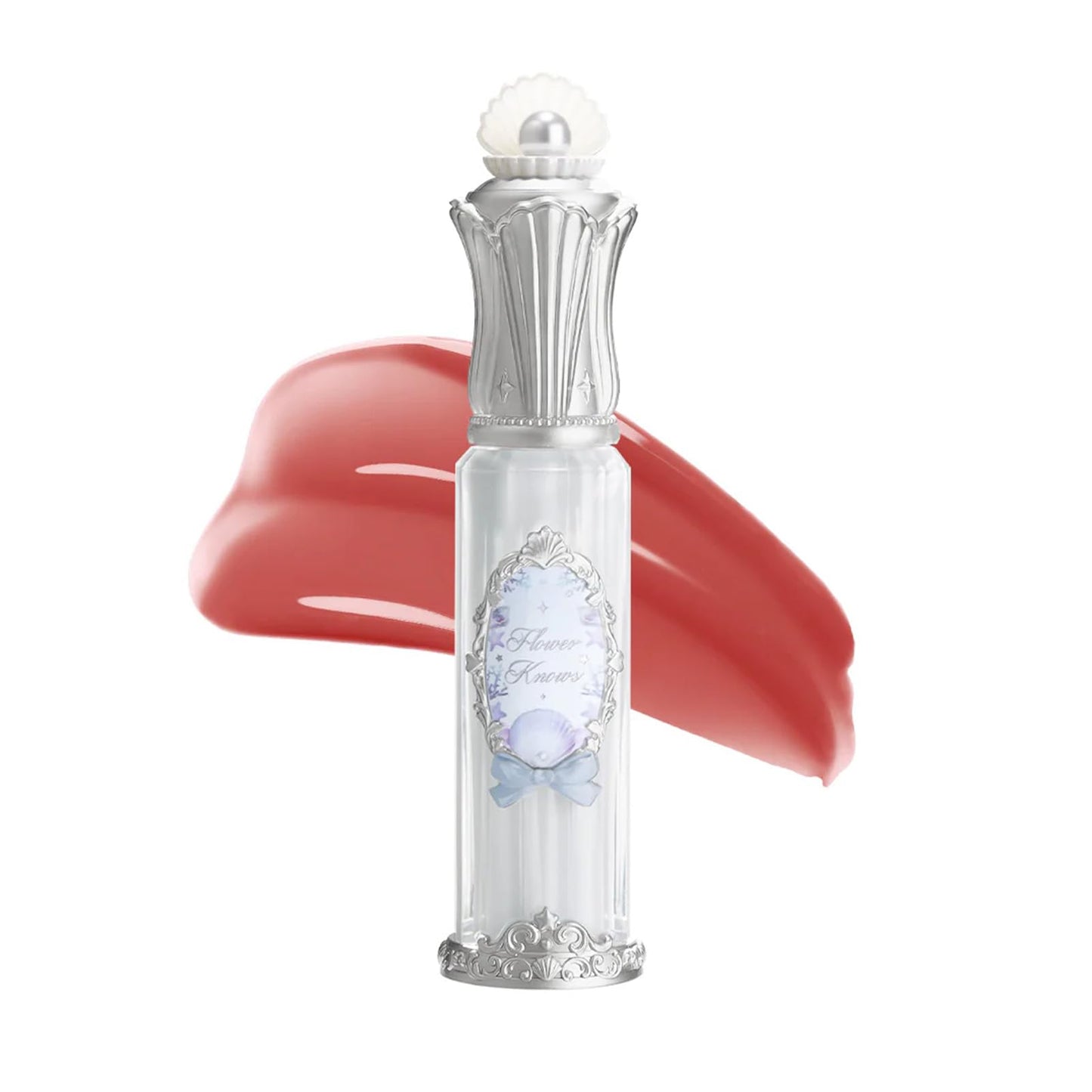 Flower Knows Shell's Jewel Nourishing Lip Glaze,Hydrating Clear Lip Gloss with Hyaluronic,Shimmer Moisturizing Plumping Oil,Non-Sticky Formula,0.16 fl.oz(P06 Lunar Jelly)