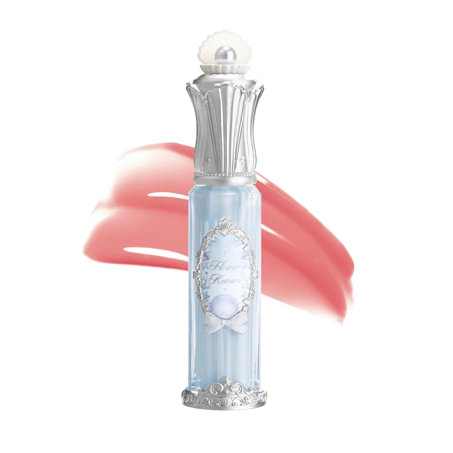 Flower Knows Shell's Jewel Nourishing Lip Glaze,Hydrating Clear Lip Gloss with Hyaluronic,Shimmer Moisturizing Plumping Oil,Non-Sticky Formula,0.16 fl.oz(P06 Lunar Jelly)