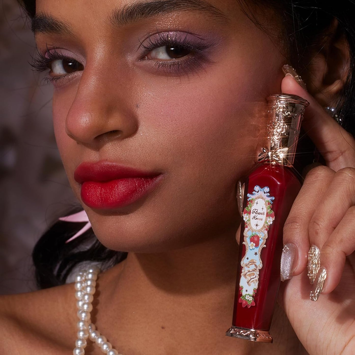 Flower Knows Strawberry Rococo Cloud Lip Cream,Velvety Matte Liquid Lipstick,Red Lipstick,Long Lasting Lip Stain,Kiss-proof Blurred Lipstick for Girls&Women,0.12 Fl Oz(S08 Velvet Redwood)