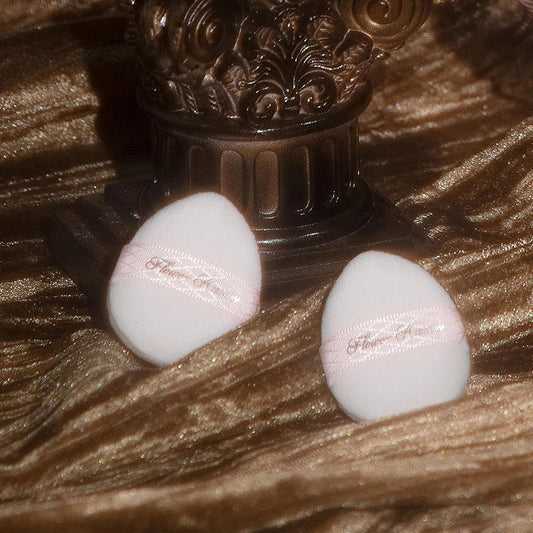 [GIFT]Flower Knows Mini Powder Puff,Buy 1 Powder Blush,Get 1 Little Angel Mini Puff,Soft,Reusable(Mini Powder Puff)