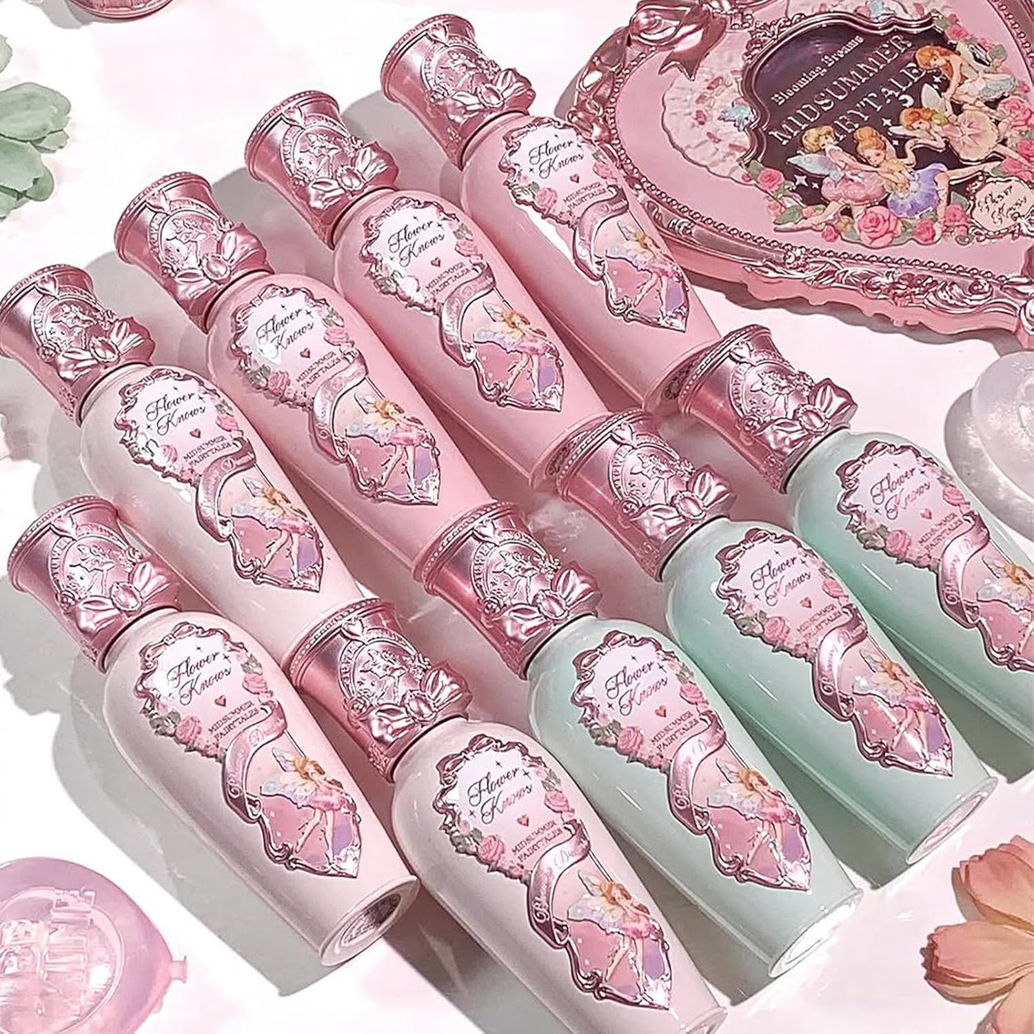 Flower Knows Midsummer Fairytales Coating Lip Lacquer,Glowy Non-Fading Lip Gloss,Hydrating Tinted Lip Oil for Girls&Women,Vegan & Cruelty Free,0.17Fl Oz(G04 To the Moon)